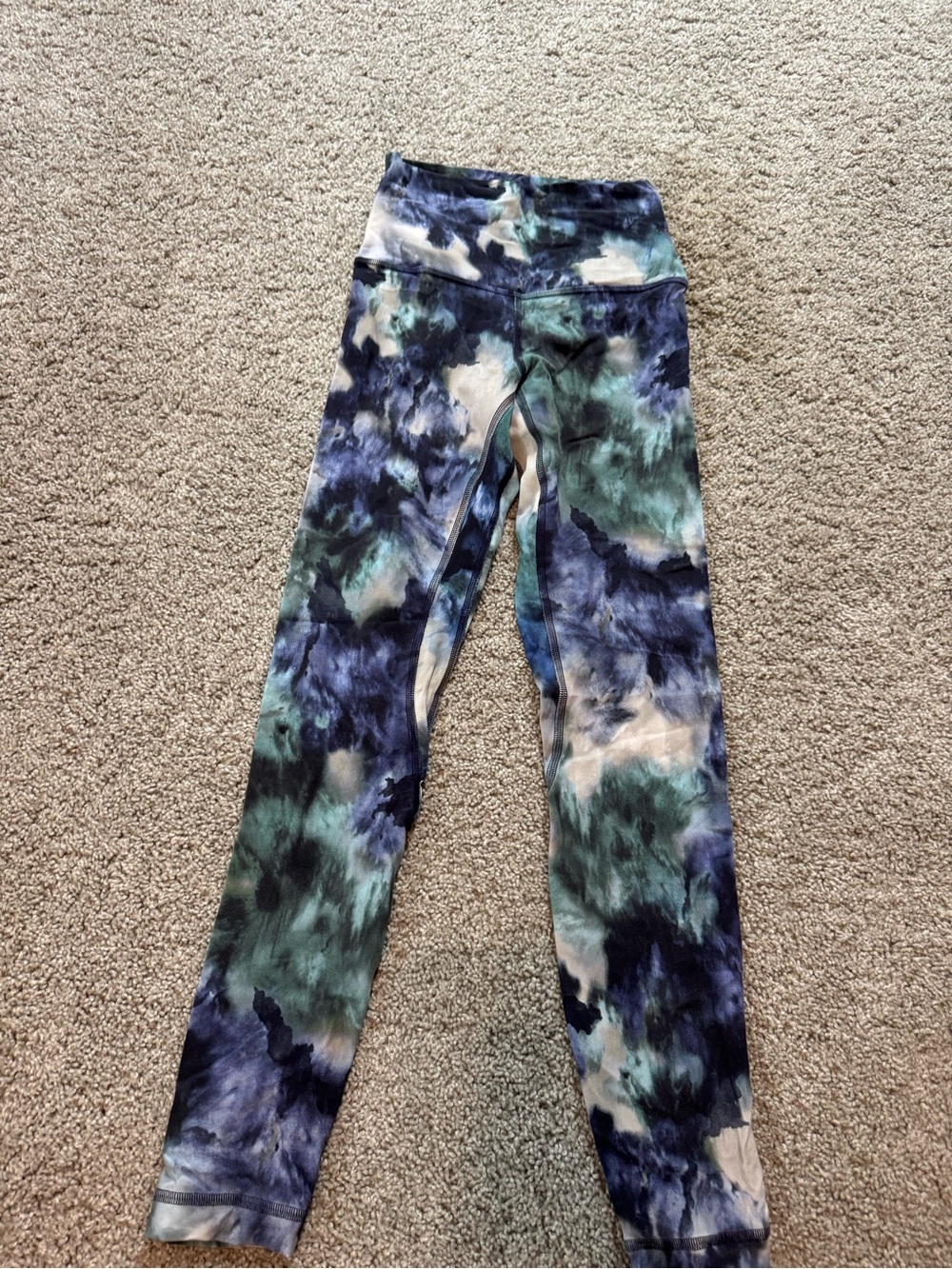 lululemon athletica align Tie-Dye Leggings in Blue & Green